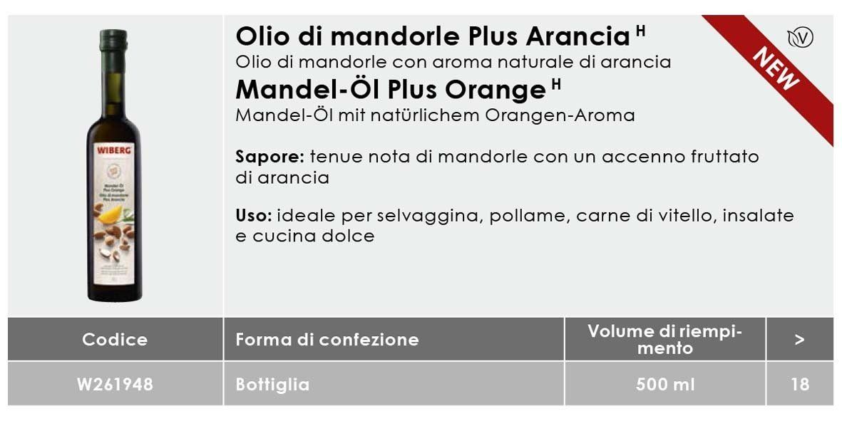 Olio Di Mandorle Plus Arancia ml500