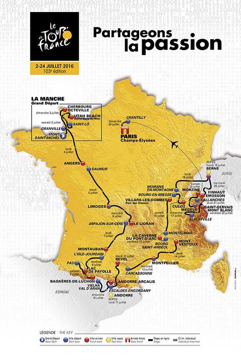 Tour de France 2016 Route Motorhome Hire For Tour de France 2016