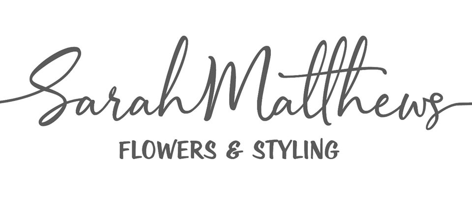 Sarah Matthews Flowers & Styling logo in script font.