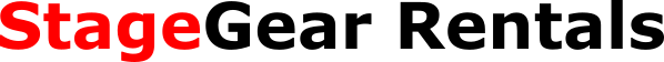 StageGear Rentals logo, the word