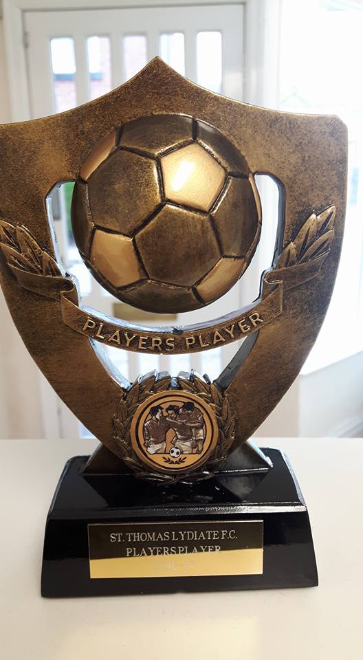 vintage football trophy
