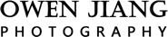 The logo for owen jiang photography is black and white