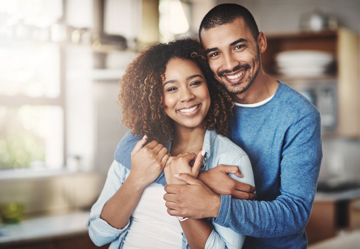 Smiling couple