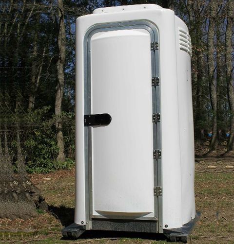 White Single Portable Toilet — Mount Nebo, WV — Triple T Septic Service LLC White Single Portable Toilet — Mount Nebo, WV — Triple T Septic Service LLC