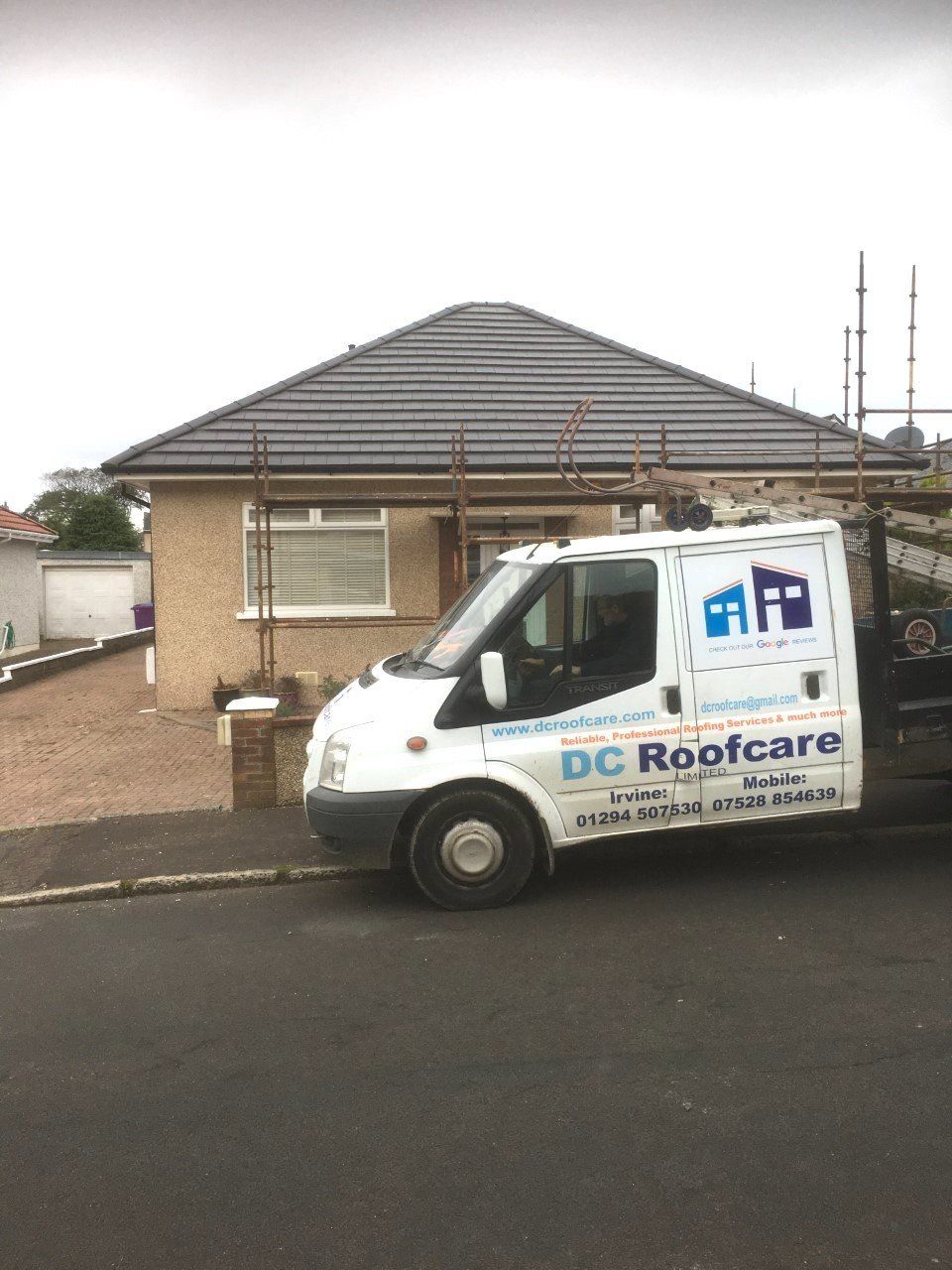 A completed new replacement roof by DC Roofcare Irvine