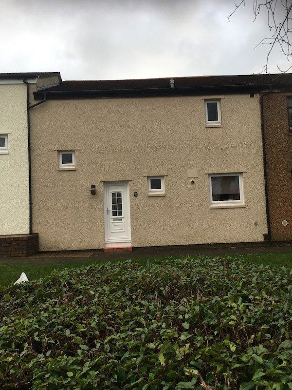 House with old gutters in Irvine, Ayrshire