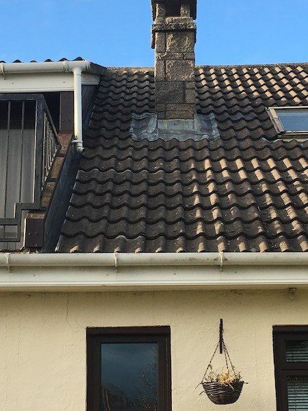 Completed roof repair by DC Roofing