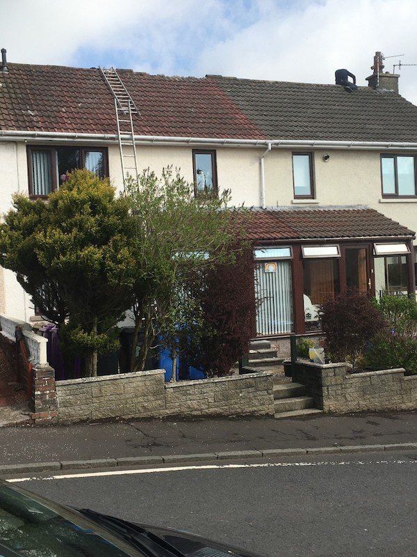 Roof Repairs before in Dalry, Ayrshire