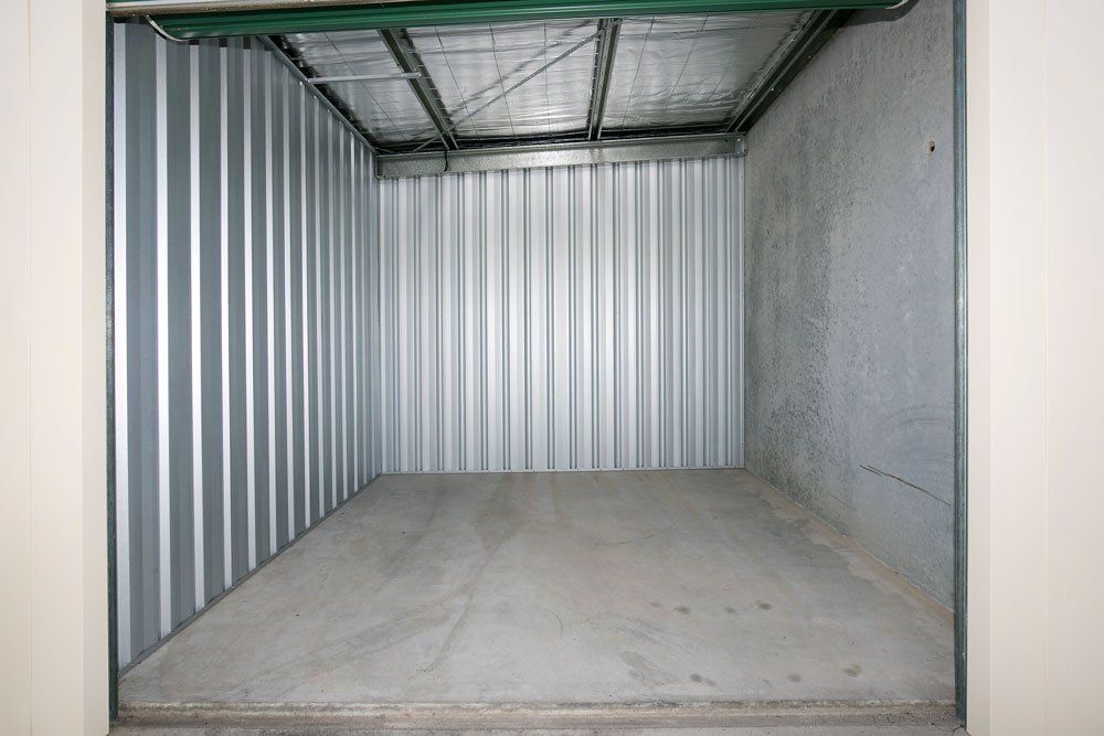 Unit interior inside of a storage unit