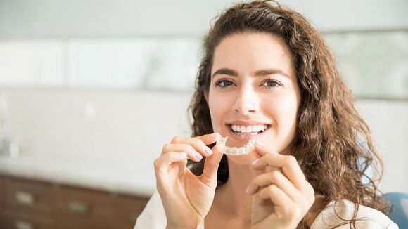 Woman Going To Wear Invisalign — Kingston, NY — Joseph Diacovo, DMD