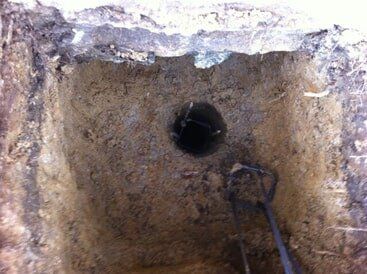 Concrete pier  - foundation repair and inspection in Garland, TX