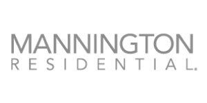 Mannington Residential logo in gray, text on a white background.