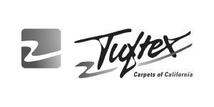 Tugtex logo: gray stylized Z inside a square, company name in script,
