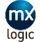 MX Logic logo with blue-and-black circular icon and lowercase text.
