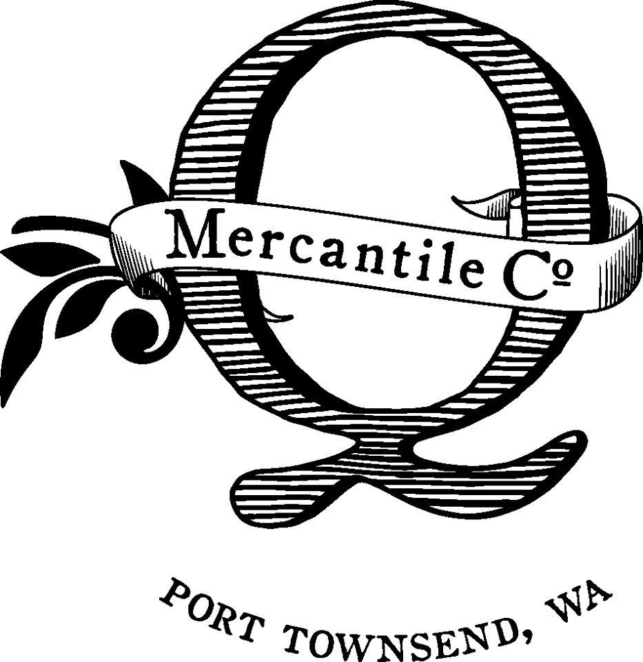 Mercantile Co. logo in black and white with “Port Townsend, WA” text