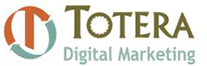 Totera Digital Marketing logo with orange and teal icon and green text