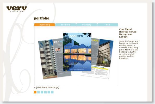 Portfolio webpage mockup with overlapping building photos on a white background