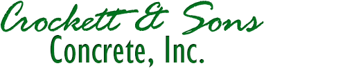 Crockett & Sons Concrete, Inc. Crockett & Sons Concrete, Inc.