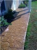 Random stone stamped concrete installed in Perryville, Md