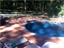 Stamped Concrete pool deck installed in Monkton, Md