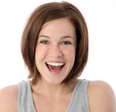 Woman smiling