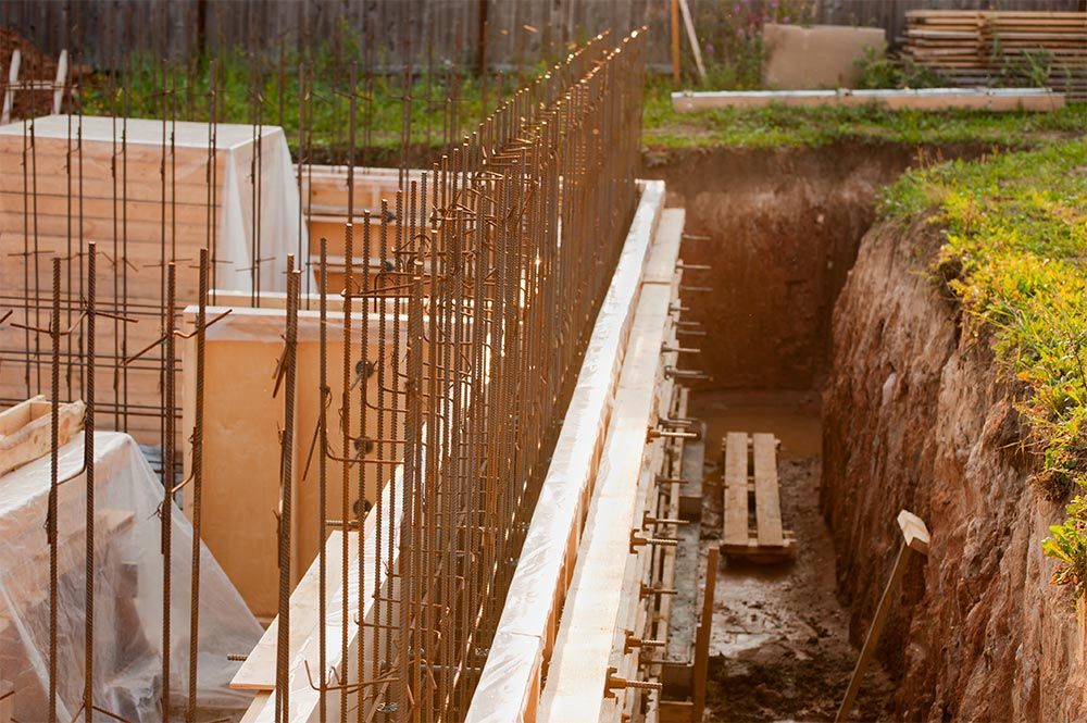 Concrete Footings For A Retaining Wall