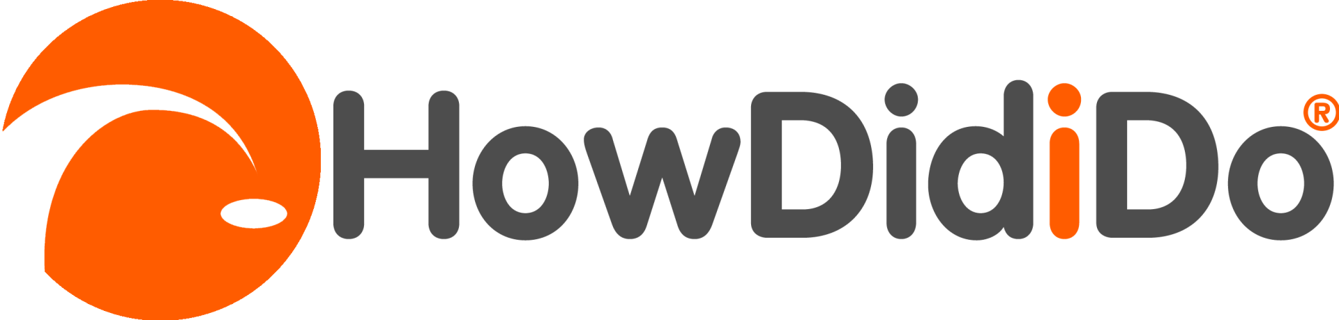 The logo for how didi do is orange and black