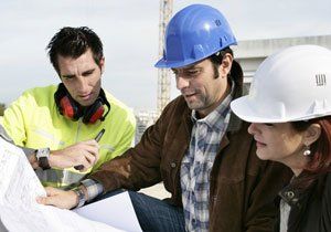 consultants looking at the plan