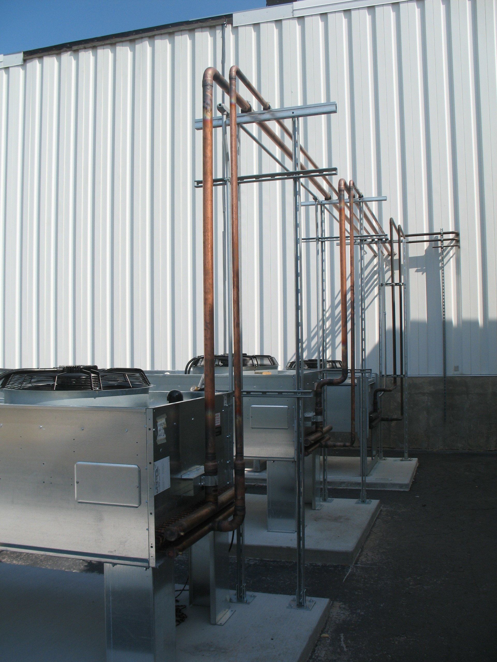 Outdoor Condenser refrigeration Piping