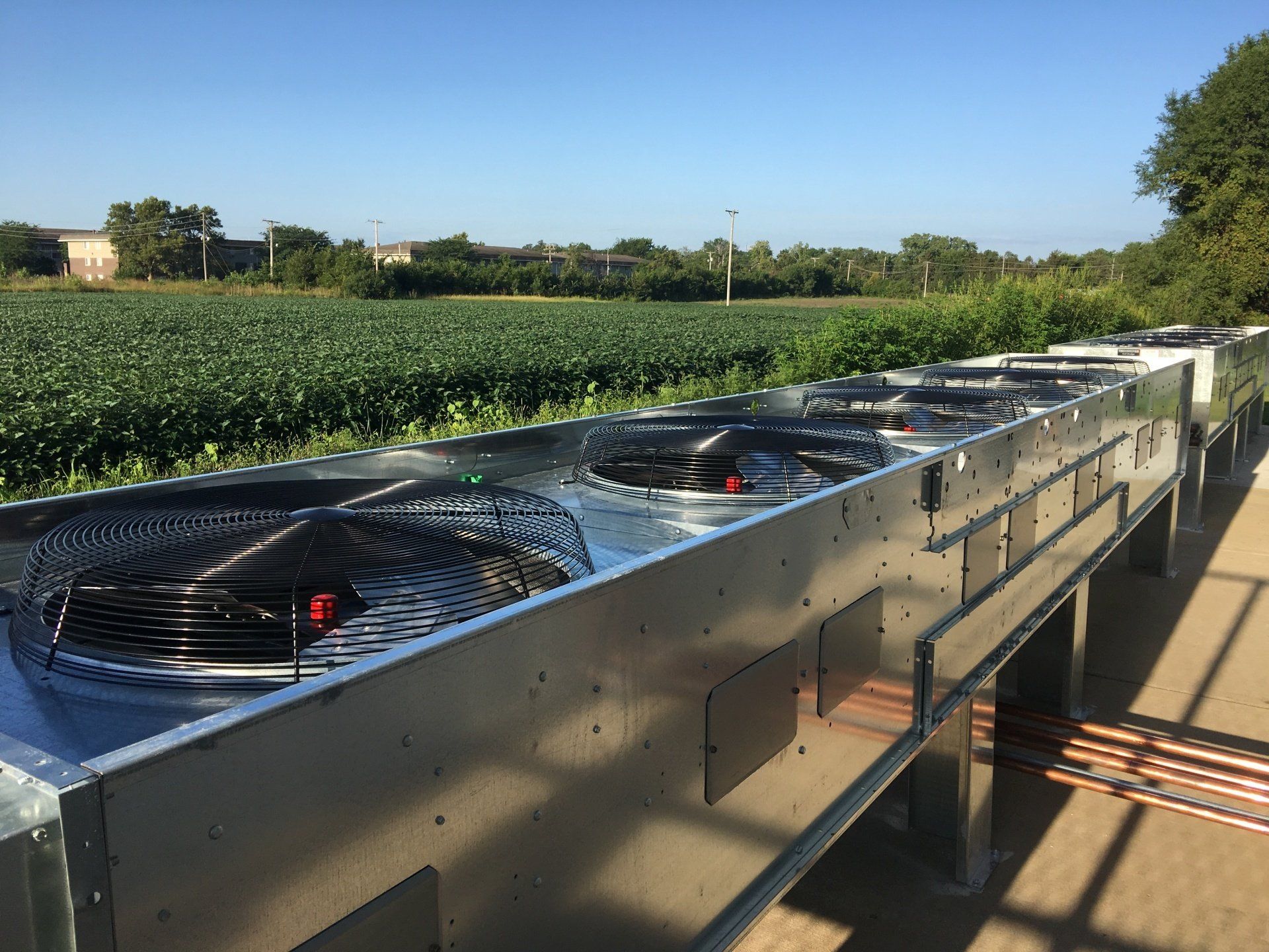 Outdoor Chiller Condenser Farm