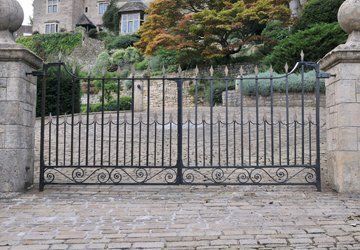 Wrought iron gate