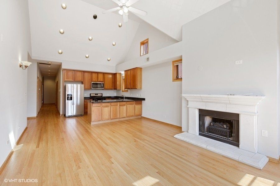 living room and kitchen