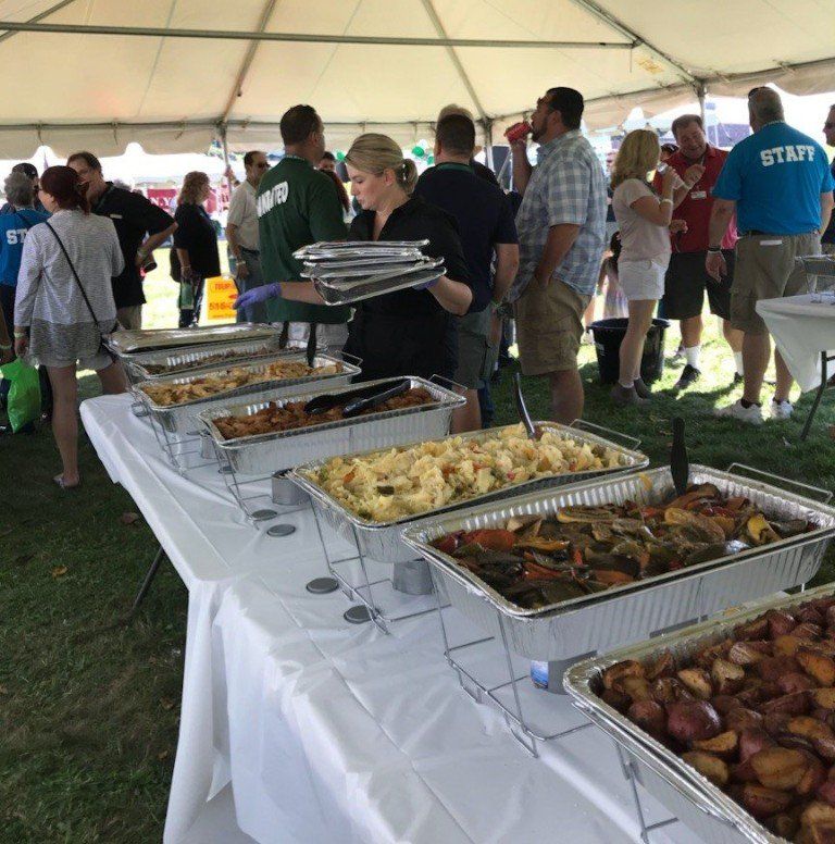 tulip caterers catering at a event