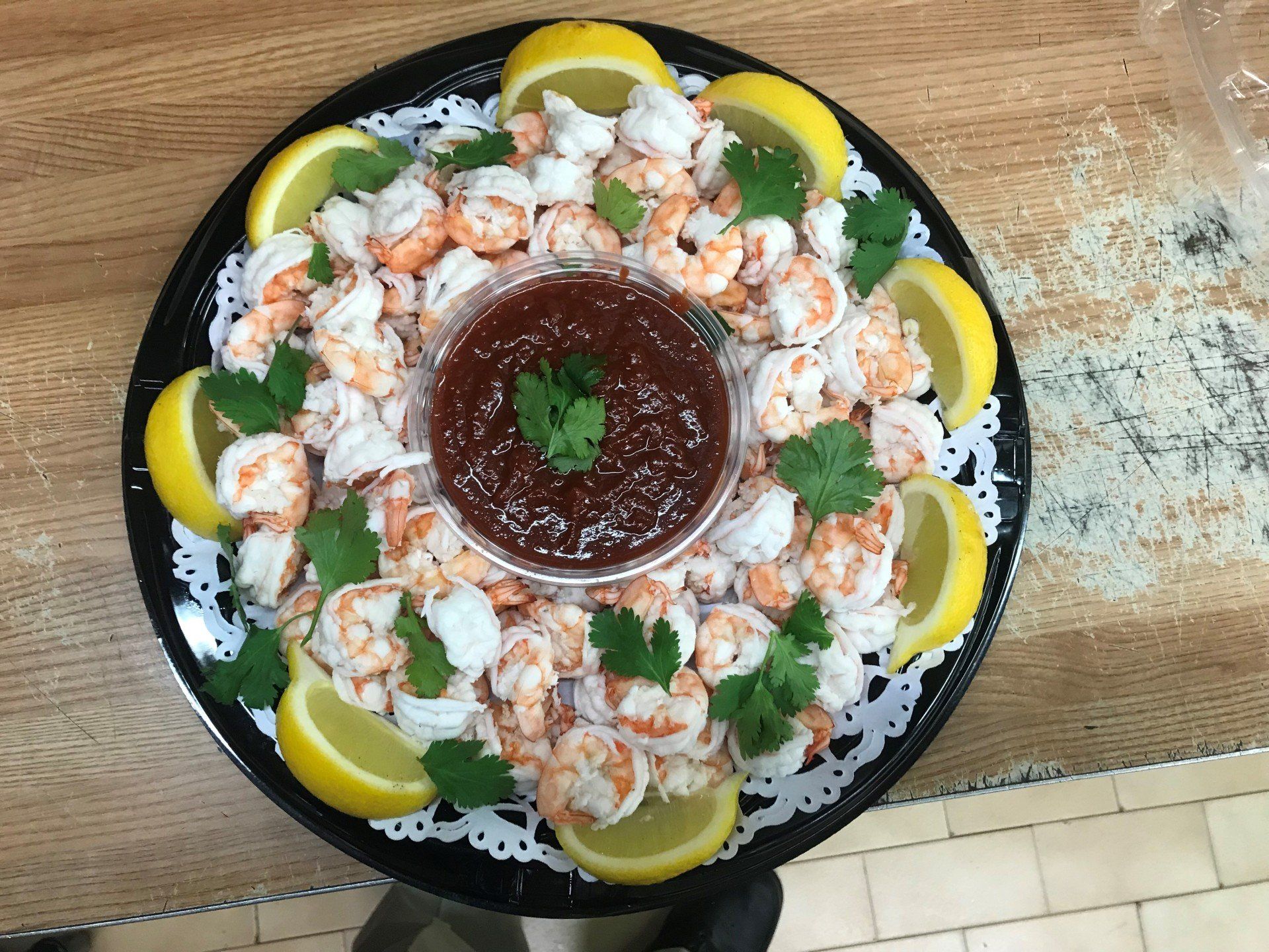 shrimp salad with broccoli