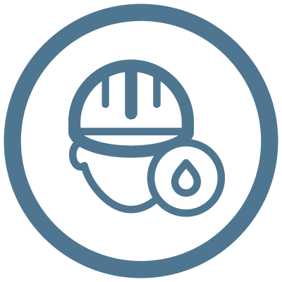 Water well drilling expert icon