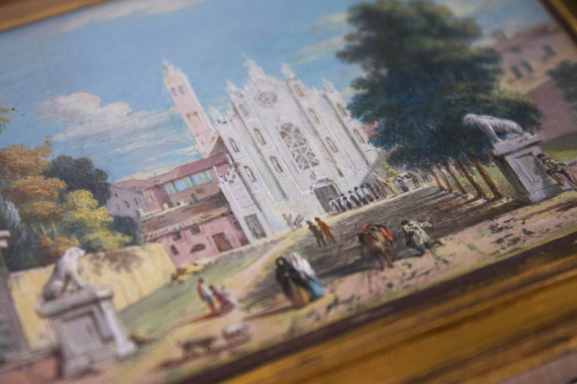 Capriccio con chiesa gotica