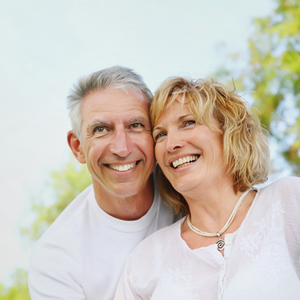 cheerful couple