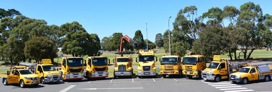 RL Harding trucks lined up