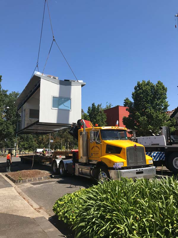 portable being lifted