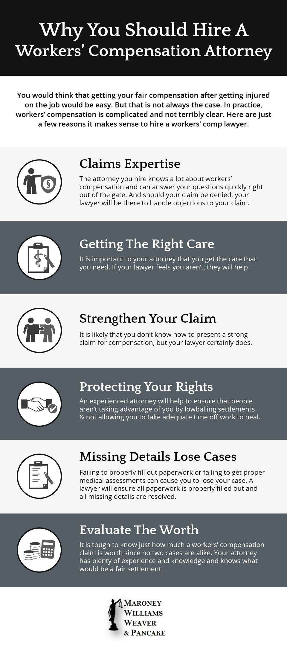 Why You Should Hire A Worker's Compensation Attorney | Charleston, WV | Maroney, Williams, Weaver & Pancake, PLLC