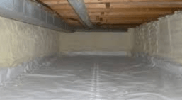 Crawl space vapor barrier