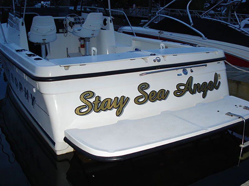 Stay Sea Angel Boat Signage