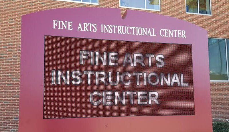 Fin arts intructional center electronic sign company in ct