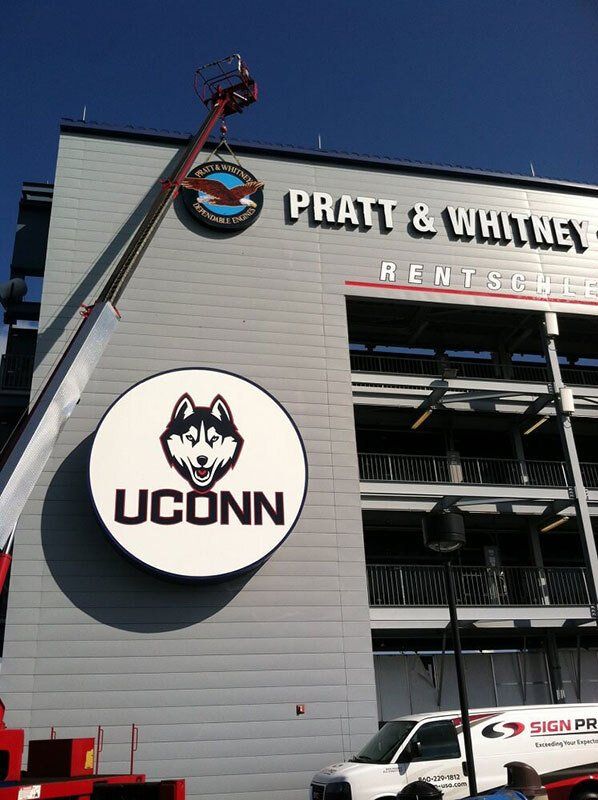 UCONN sign