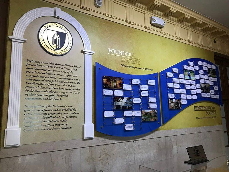CCSU interior sign