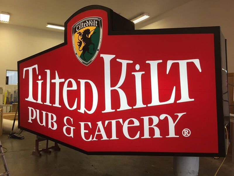 tilted kilt ct neon and illuminated sign