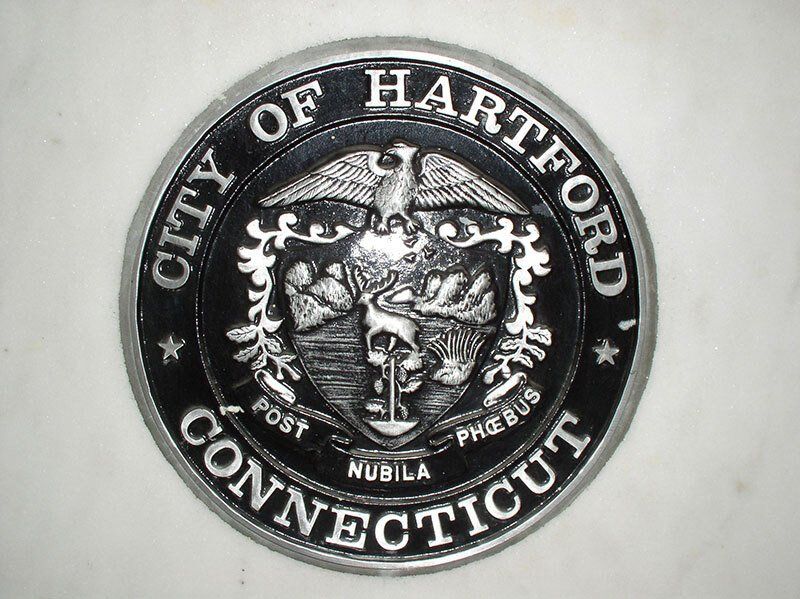 the city of hartford ct plaque