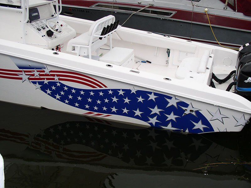 Star Spangled Boat Signage