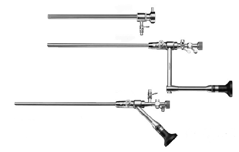 Three different types of surgical instruments are shown on a white background.