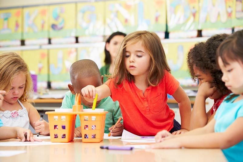 Children with Crayons — Day Care Center in East Stroudsburg, PA